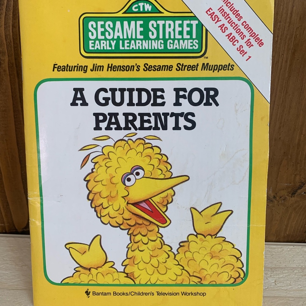 1989 Sesame Street Early Learning Games Guide for Parents